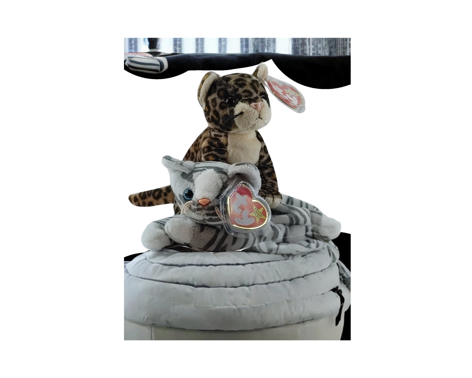 Ty Beanie Babies "Prance New and Ty Beanie Baby SNEAKY the Leopard New Lot of 2