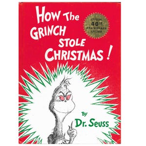 Dr. Seuss, How the Grinch Stole Christmas 40th Jubiläum – Hardcover-Bilderbuch (1985) Taschenbuch
