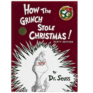 Dr. Seuss, How the Grinch Stole Christmas 50th Birthday - Hardcover-Bilderbuch (1985)
