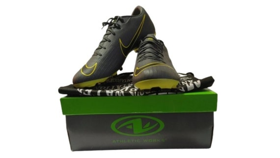 Size 10.5 Nike Mercurial Vapor 12 Pro FG Dark Grey Yellow Etsy UK