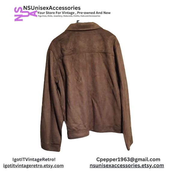 EA Collections Italy Style Men's Suede Jacket (xxl)new - Etsy
