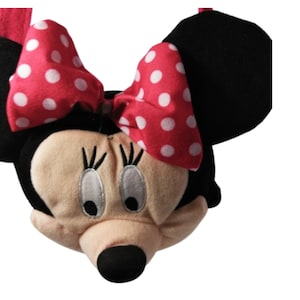 Disney Minnie Mouse Pink Bow Girl&#39;s Plush Soft Face Hand Disney Minnie Mouse Pink Bow Plush purse bag