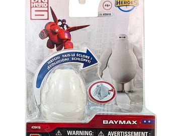 Hatch  Heroes Big Hero 6 Figure White Transformer Egg Bandai Mosc New 2015 RARE