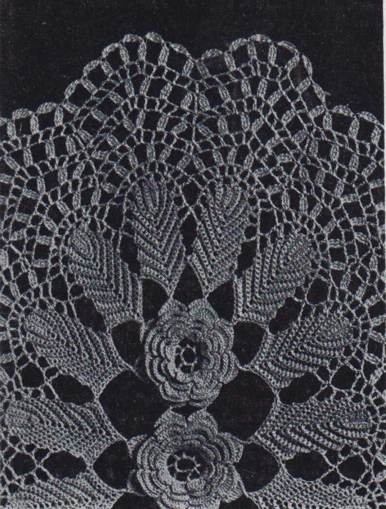 Vintage Crocheted Cheval Set PDF Pattern - Etsy