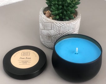 Ocean Breeze Scented Soy Wax Candle | Long Lasting for Home and Office | Spring Fragrance