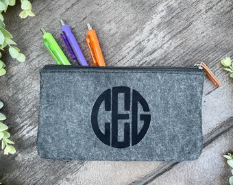 Personalized Custom Monogram Small Pouch