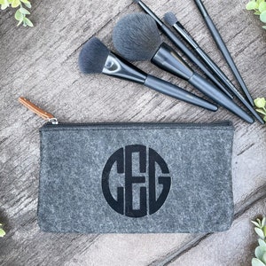 Personalized Custom Monogram Small Pouch image 2