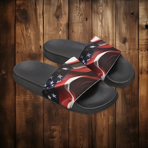Men&#39;s American Flag , Patriotic, Slides