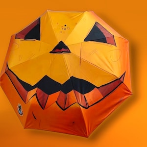 Jack O Lantern, dynia Halloween dla dorosłych automatyczny parasol