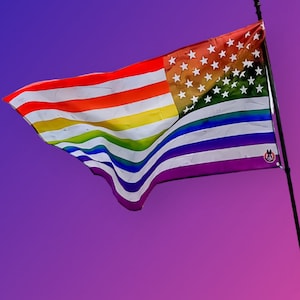 USA, Pride Flag 3x5,American Flag, Gay Pride