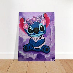 Stitch tra le nuvole - Poster in carta opaca premium
