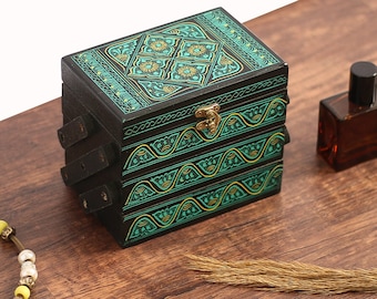 Foldable Jewelry Organizer, Layered Jewelry Box With