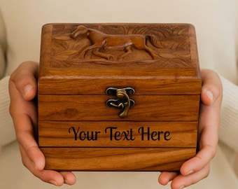 Boho sieraden opbergdoos, rustiek paardenliefhebber cadeau, gepersonaliseerde opvouwbare organizer voor haar, tienermeisje cadeau, & bruiloft aandenken