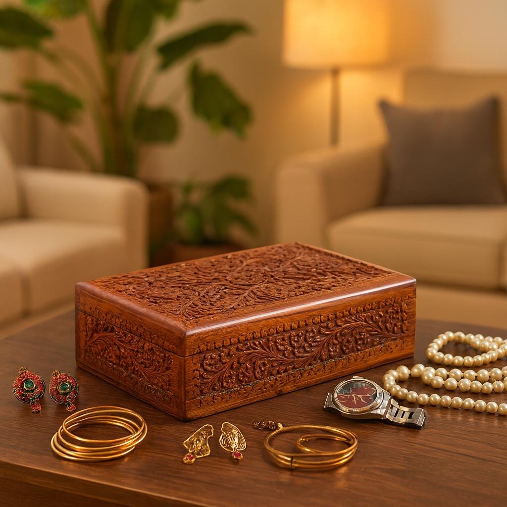 SECRET LOCK BOX - Hidden Compartment Secret Opening Puzzle Box Wood ...