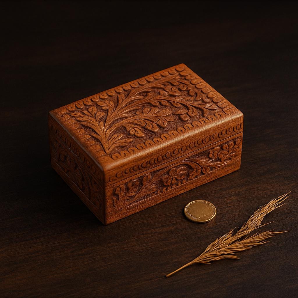 Handmade Secret Lock Box: Wooden Puzzle Box for Adults, Treasure Chest ...