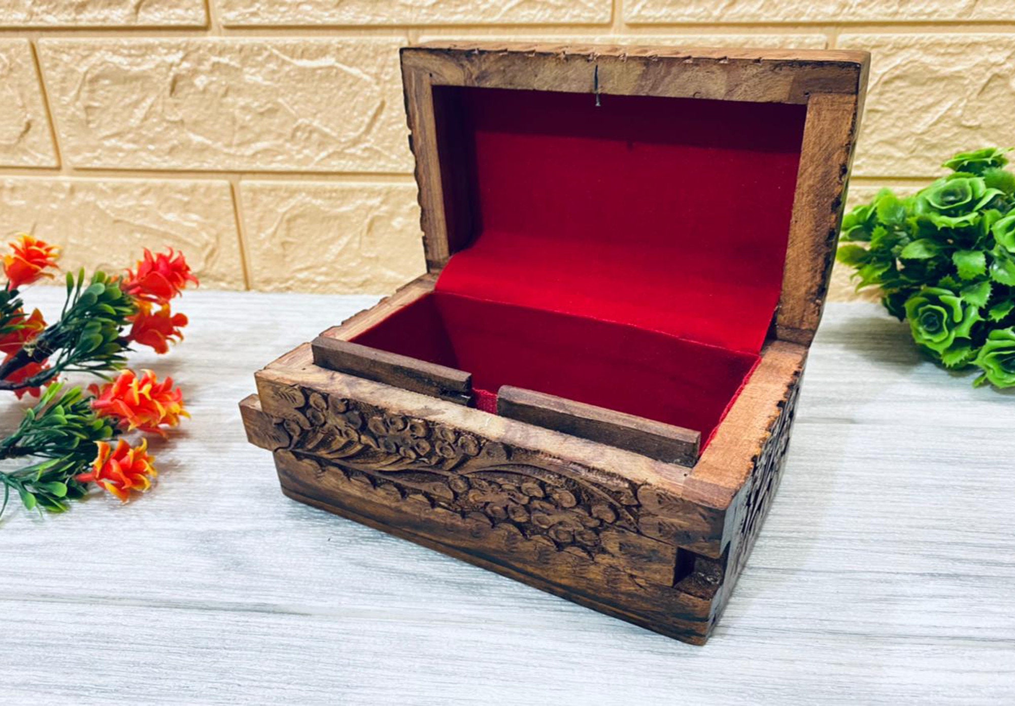 SECRET LOCK BOX Hidden Compartment Handmade Jewelry Box Etsy