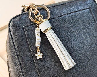 Bag Charm Keychain with Tassel,  Boho Tassel Keychain Charm Trendy Purse Accessory Tassel Charm Handbag Keychain Decoration Keyring Gift