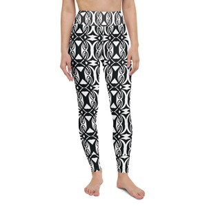 Double L Yoga Leggings schwarz weiß