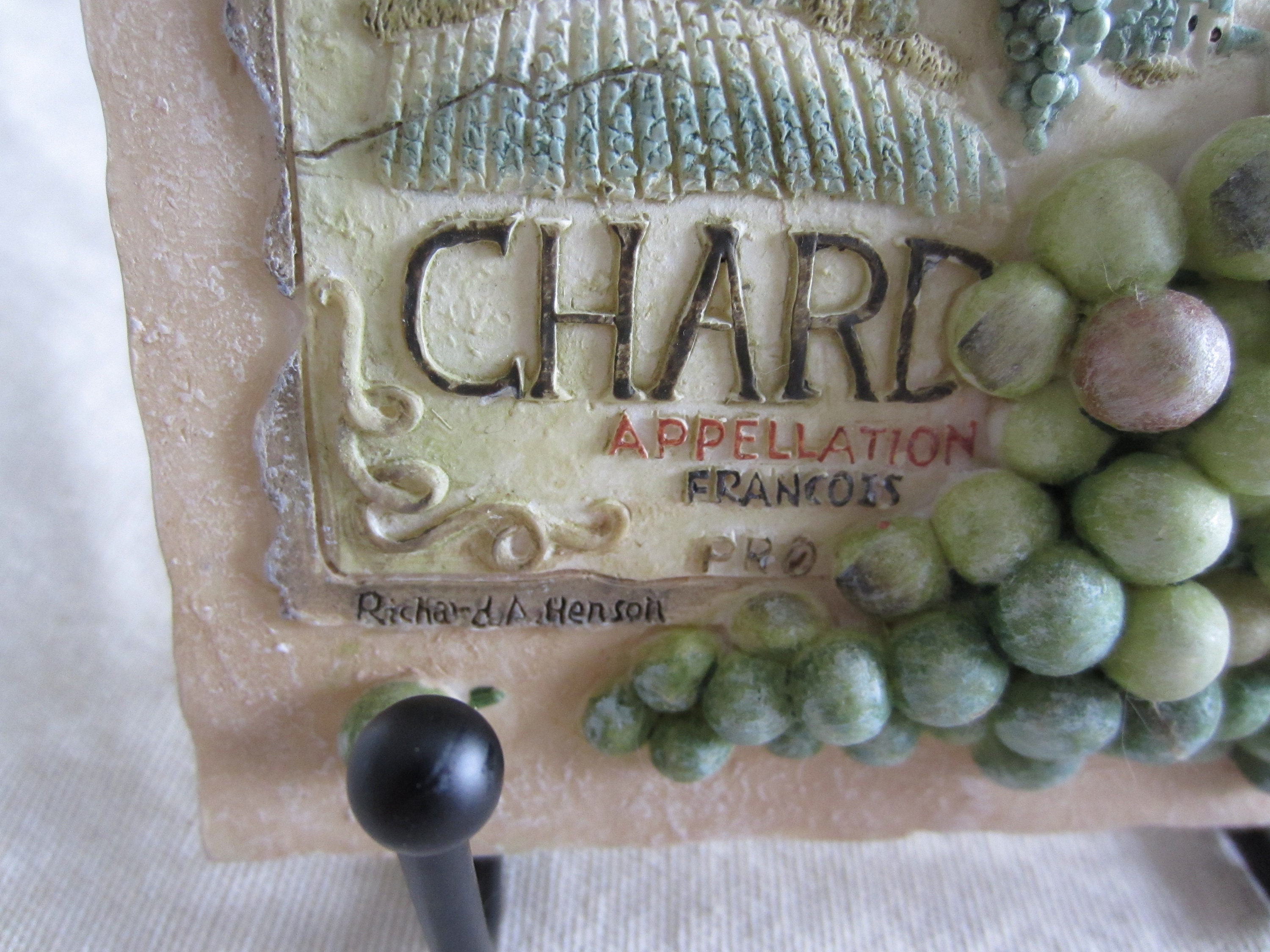 Motif Resin Wall Plaques by Richard A Henson/vintage/wine/vineyards Etsy