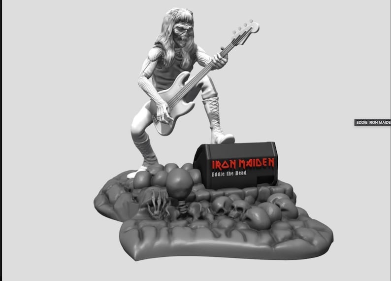 Iron Maiden Eddie Figure 3D Print File STL Etsy UK