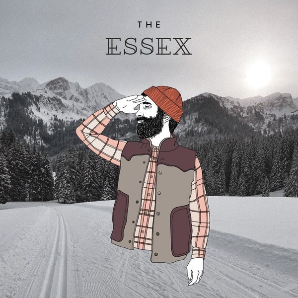 Die Essex-Weste: Unisex-Schnittmuster, PDF-Sofort-Download