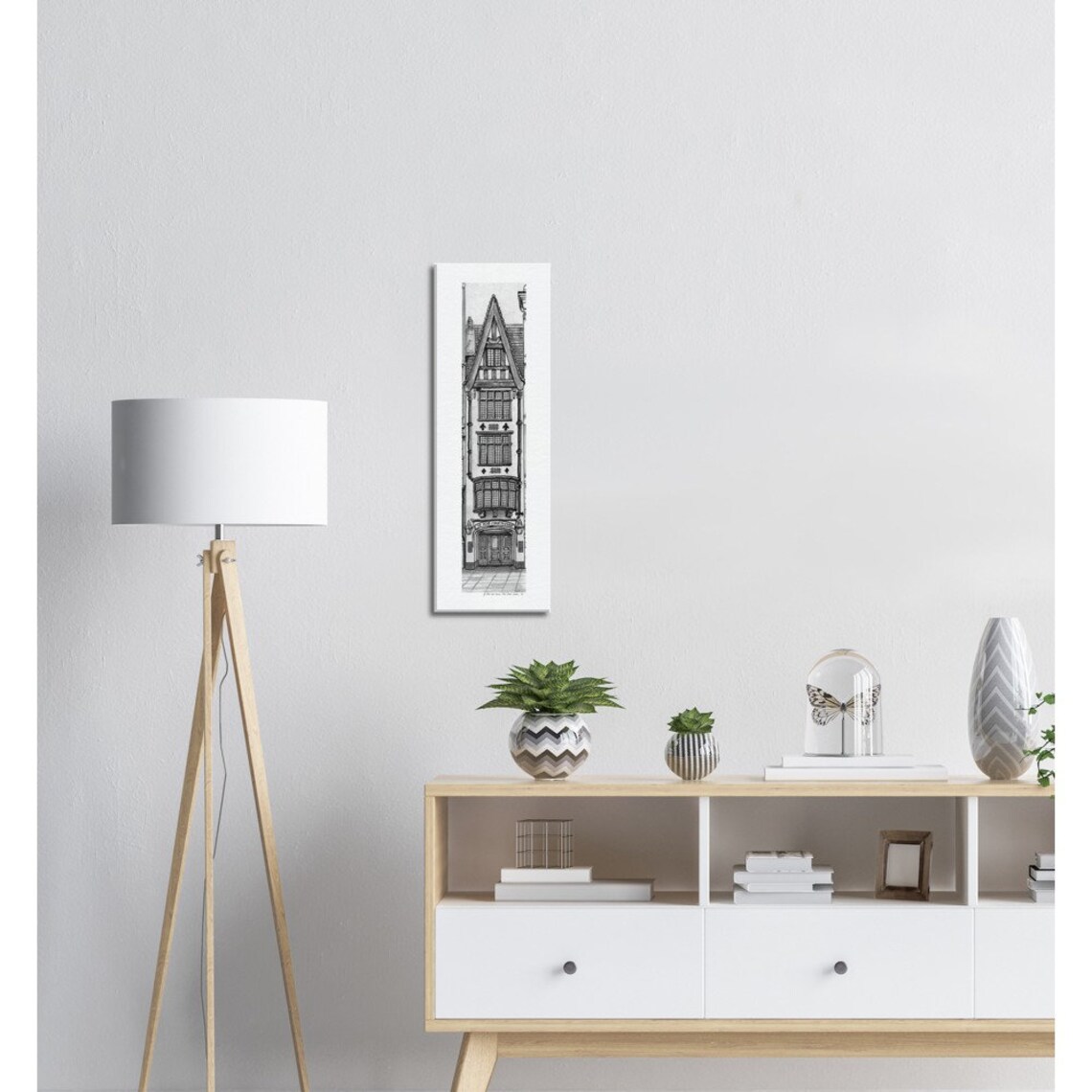 Vertical 8x24 Tall Long Narrow Wall Art Canvas Medieval Etsy