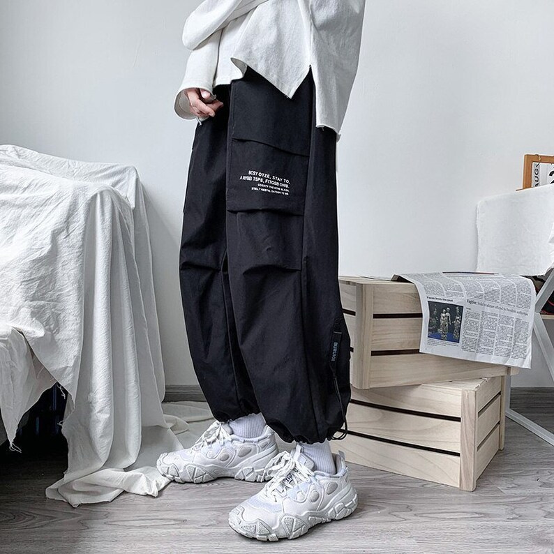 Streetstlye Side Pockets Cargo Pants // Harajuku Streetsyle - Etsy