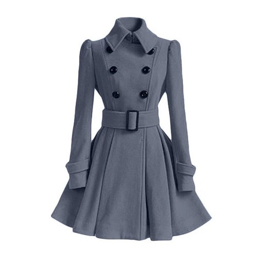Women Slim Vintage Coat // Winter Clothing Cachet Long Slim - Etsy