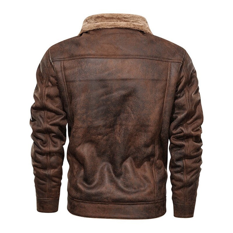 Men Bomber Leather Jacket - Etsy