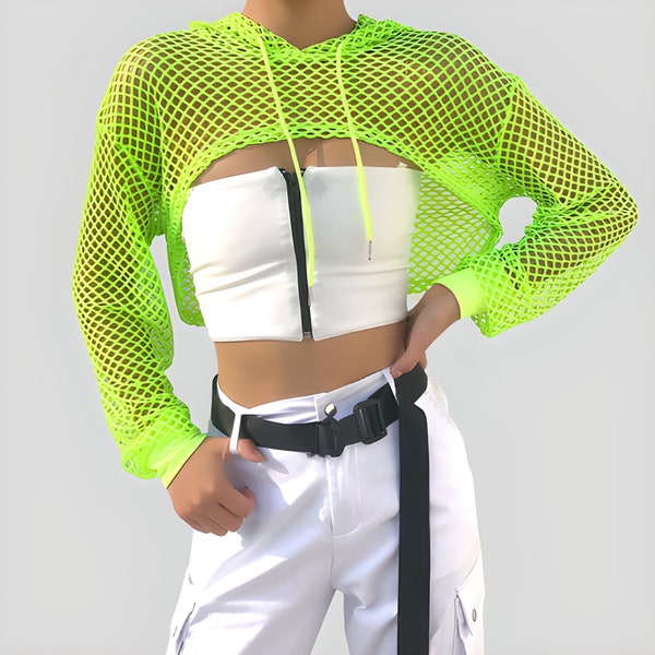 Neon Green Crop Top & Pant Set