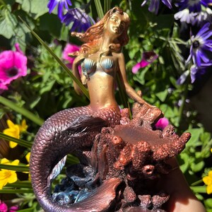 Mermaid Siren Sphere Stand | Crystal Sphere Stand | Crystal Stand | Resin Stand | Mermaid Theme | Mermaid Decor | Sphere Holder