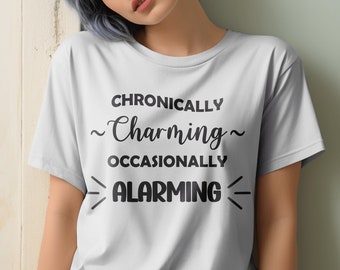 10 Farben Unisex | Lustiges Chronisches Krankheitsbewusstsein Shirt | Schwarzer Humor | Löffel Geschenk | Behindertengerechte Kleidung