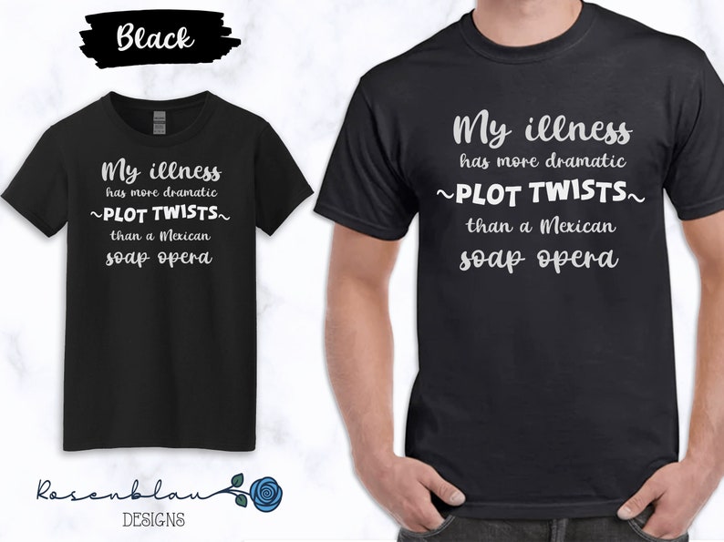 6 Colors Unisex Witty Tshirt Funny Chronic Illness Awareness Tee Dark Humor Spoonie Gift