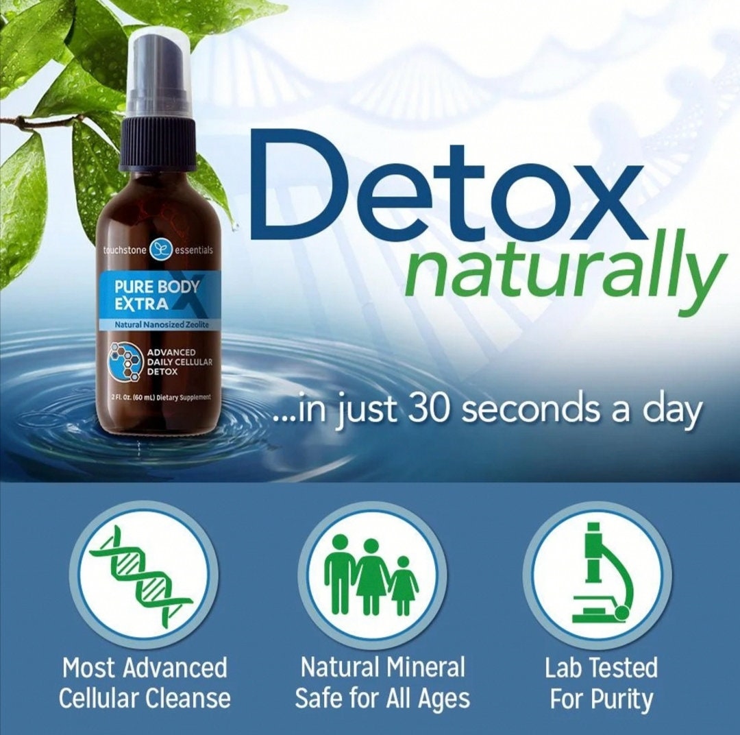 Pure Body Extra Natural Nanosized Zeolite Detox Spray Etsy