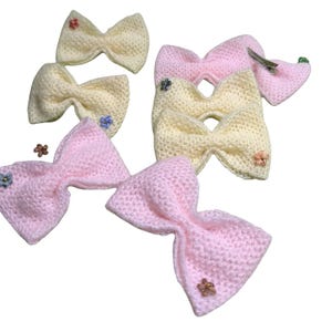 Barrettes à cheveux au crochet pour filles - accessoires pour cheveux délicats avec fleurs - accessoire pour cheveux au crochet - cadeau de barrette à cheveux fait main pour filles