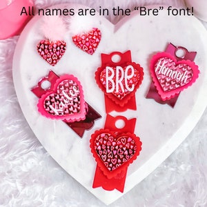 Heart Stanley Topper Name Plate