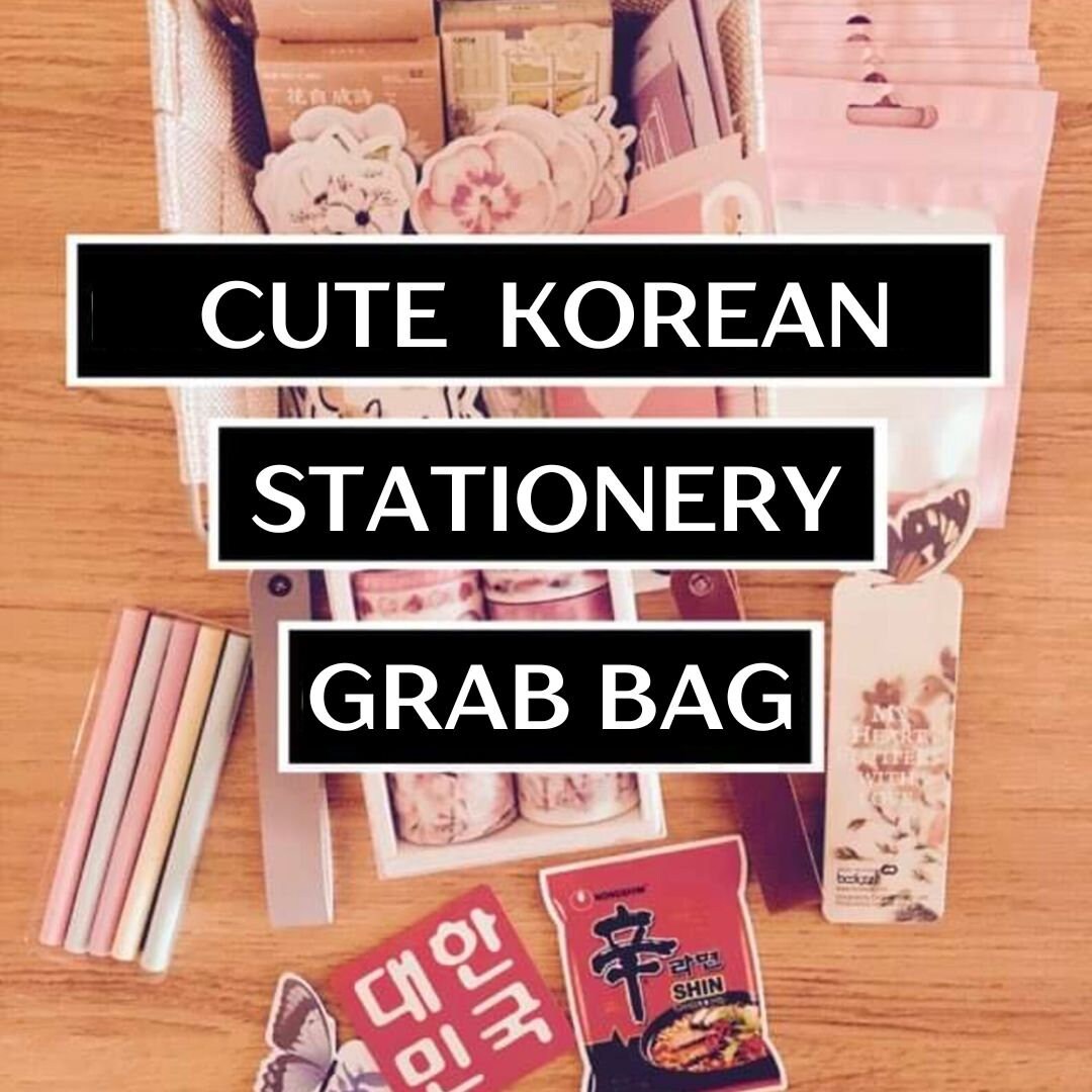 Cute Korean Stationery Grab Bag Freebie 13 Items Etsy