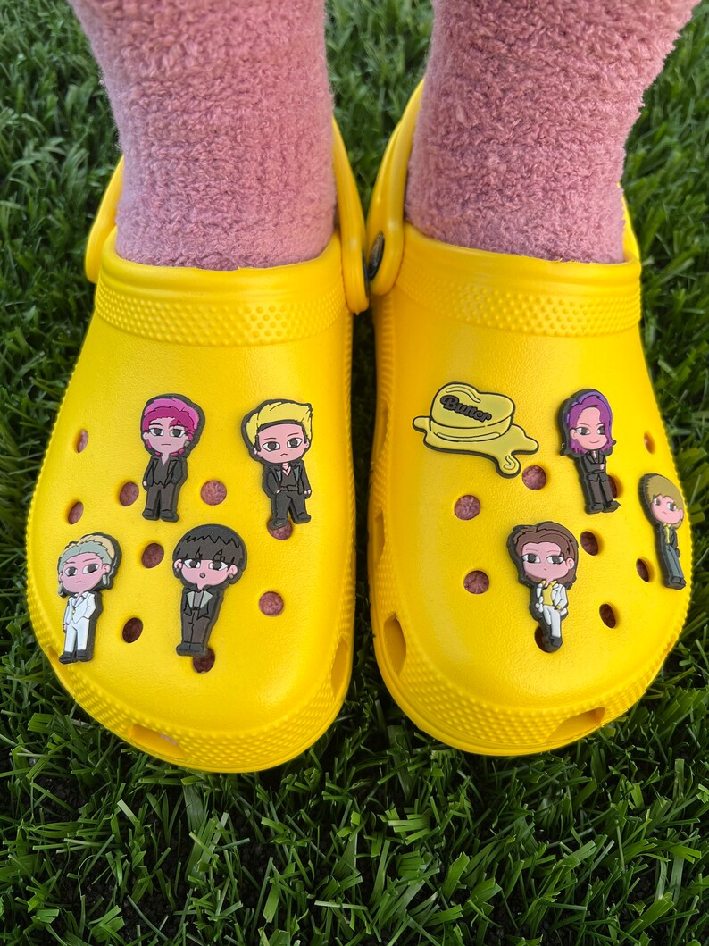 BTS Croc Charms Butter full Set of 8 Kpop Clogs Shoes Etsy UK