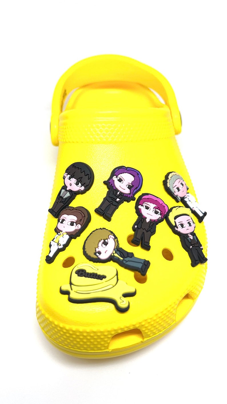 BTS Croc Charms Butter full Set of 8 Kpop Clogs Shoes Etsy UK