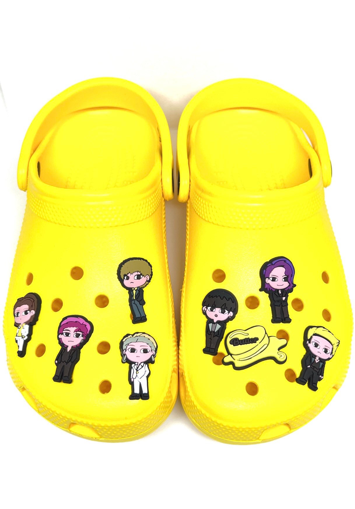 BTS Croc Charms Butter full Set of 8 Kpop Clogs Shoes Etsy