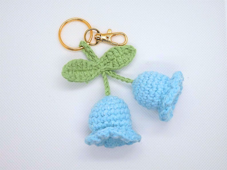 Crochet Lily of the Valley / Crochet Flower Keychain/ Lily of Etsy