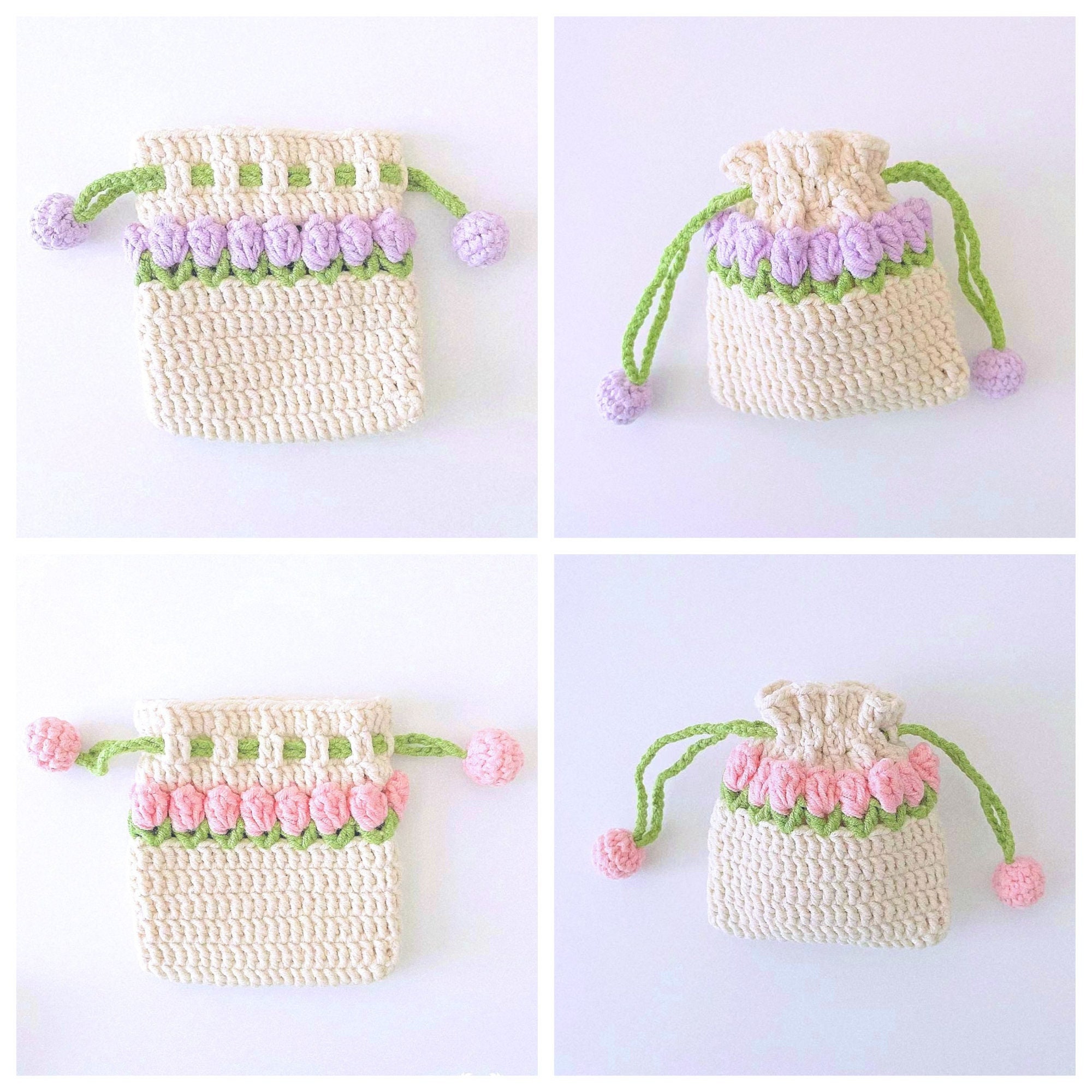  Jadeshay Crochet Hook Case Flower Pattern Lady Pouch