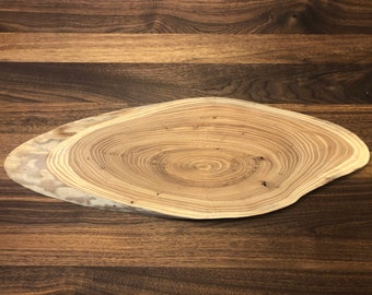 Elm Live Edge Serving Tray