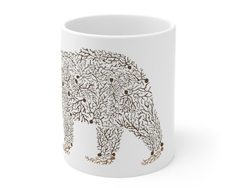 Neuronal Bear Mug | 11oz Ceramic Coffee Cup