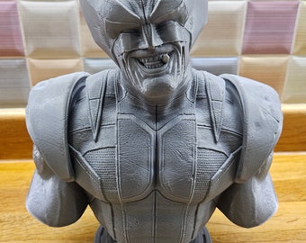 Wolverine Bust, Unpainted Display