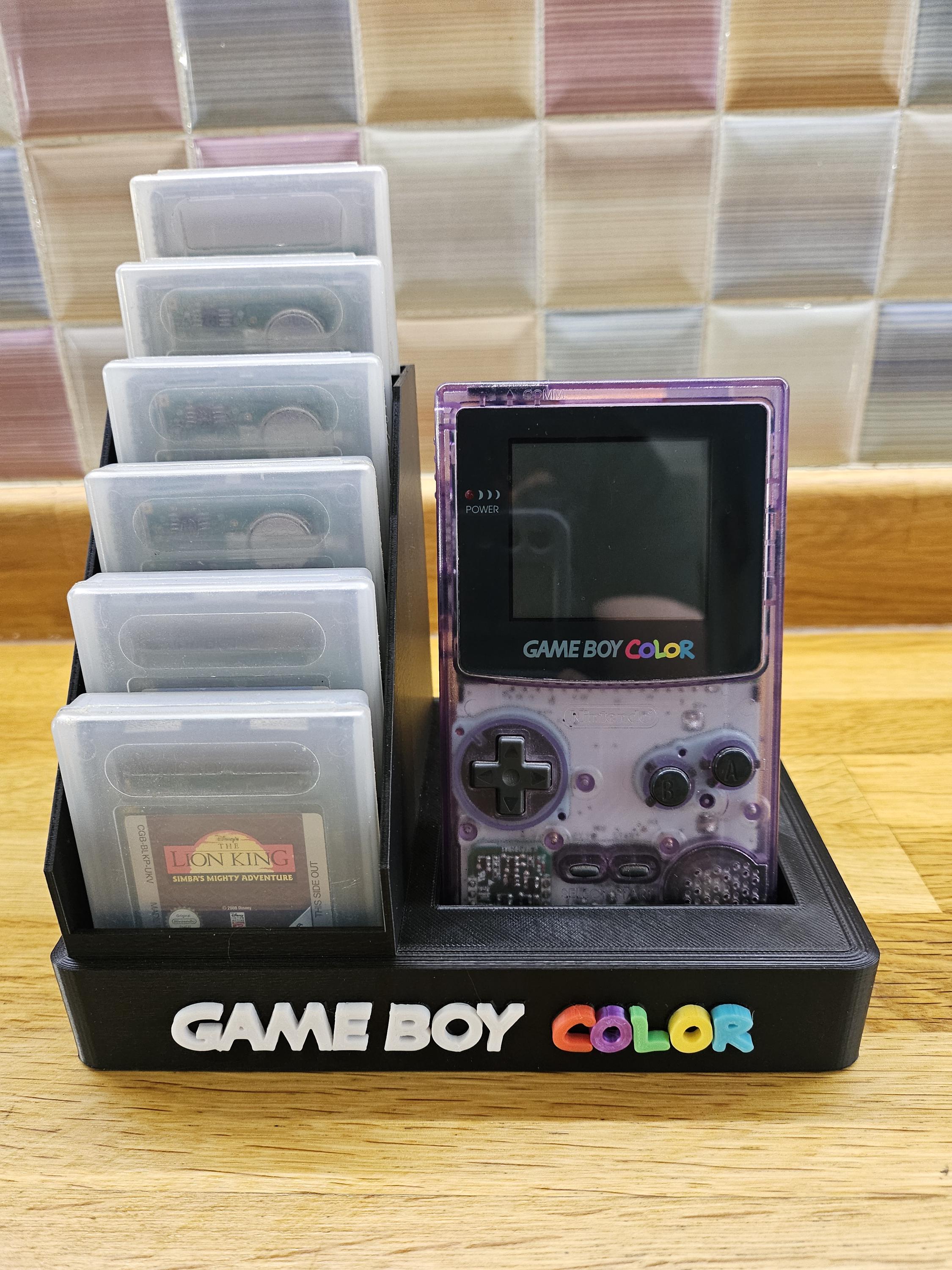 eXtremeRate Cover Tasti Custodia Scocca Pulsanti Shell Ricambio per Gameboy Color Console,per GBC OSD IPS&Regular IPS&Standard LCD,NON Include Console&Schermo-Trasparente Viola