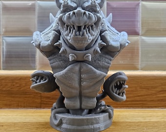 Busto di Bowser, stampato in 3D