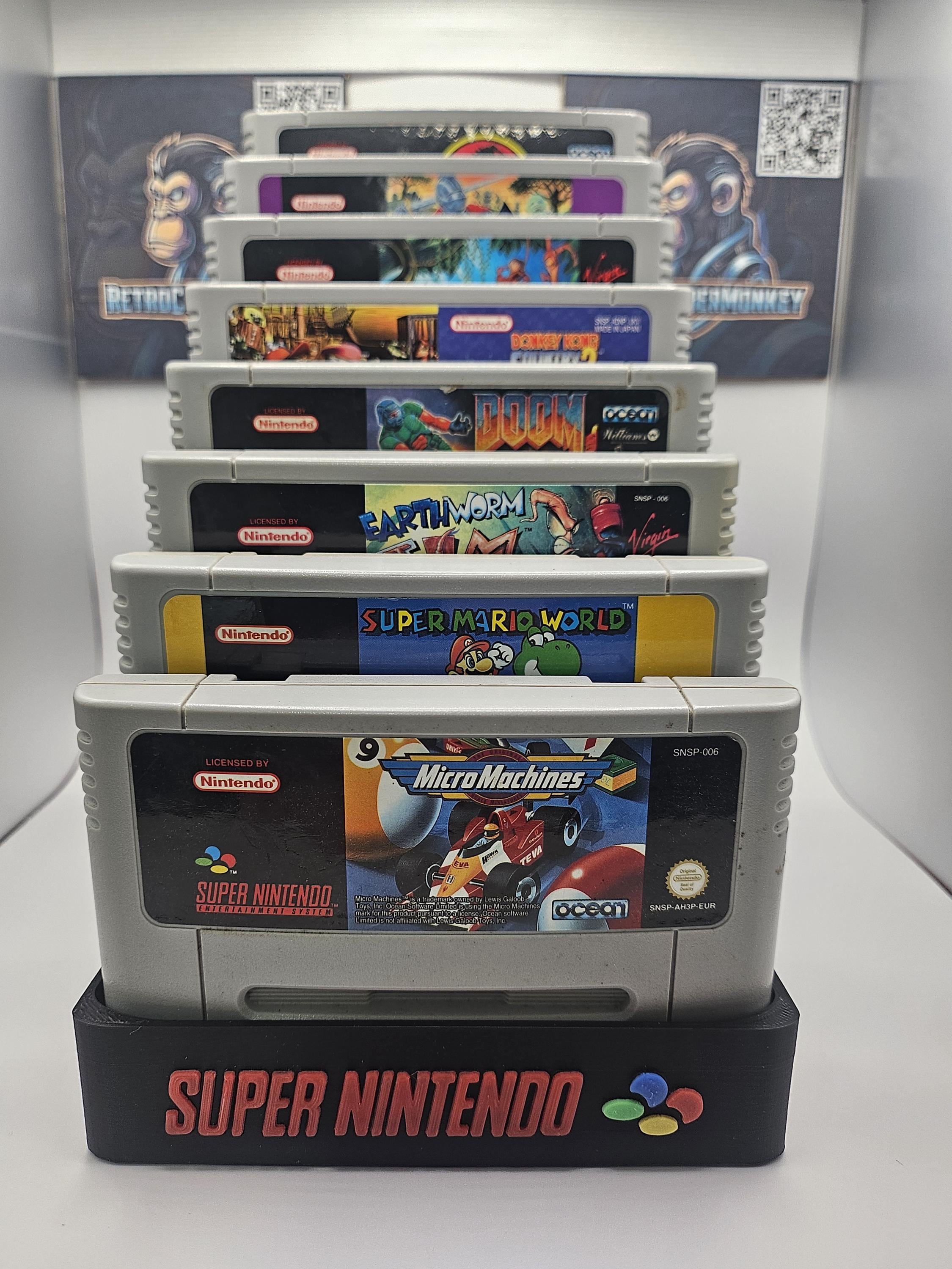 3Dプリント製SNES（スーパーファミコン）ディスプレイゲームスタンド