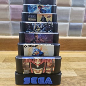 Megadrive game holder
