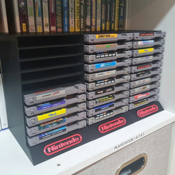 Nintendo Nes Game Display Rack Etsy Ireland